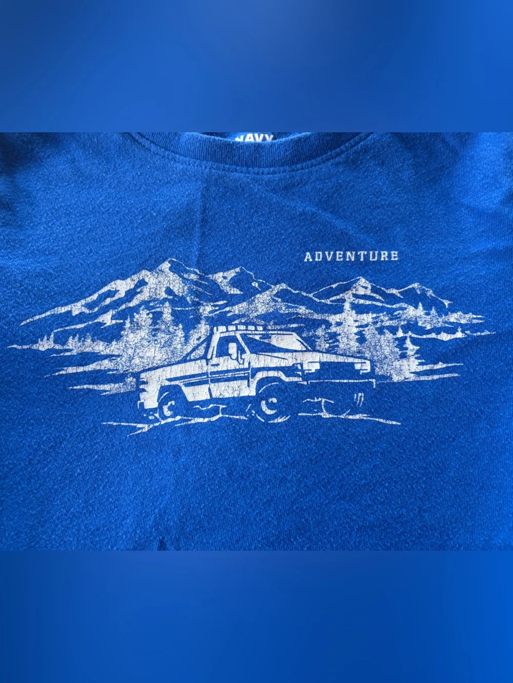 Old Navy Toddler Boys 5T Blue Adventure tee